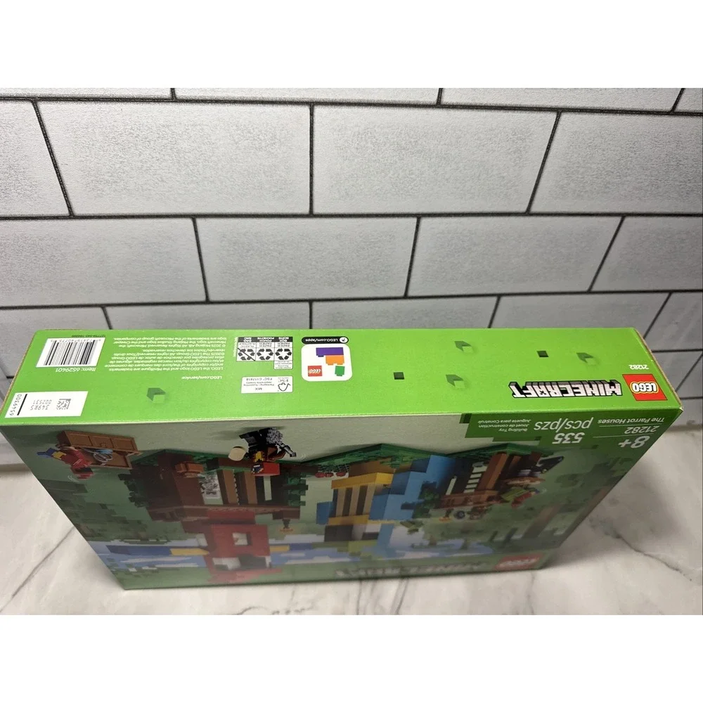 LEGO Minecraft Parrot Houses 21282 Toy 535PCS Jungle Building Set Gift
